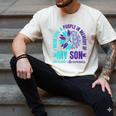 I Wear Teal Purple In Memory Of My Son Suicide Awareness Men's Comfort Colors T-Shirt Ivory I Wear Teal Purple In Memory Of My Son Suicide Awareness Men's Comfort Colors T-Shirt Ivory