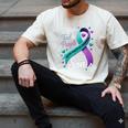 I Wear Teal And Purple In Memory My Son Suicide Prevention Men's Comfort Colors T-Shirt Ivory I Wear Teal And Purple In Memory My Son Suicide Prevention Men's Comfort Colors T-Shirt Ivory