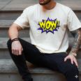 Wow T Shirt WOW Dad Mom Men Women Boys Girls Tee Men's Comfort Colors T-Shirt Ivory