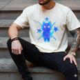 Yk2 Grunge Earthy Blue Cat With Stars Tomboy 90s Nostalgia Men's Comfort Colors T-Shirt Ivory