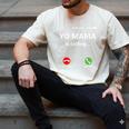 Yo Mama Is Calling Shirt Mom Shirts For DadCall Mom Men's Comfort Colors T-Shirt Ivory