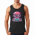 Adorable Book Lover Octopus With Reading Glasses Cute Men Tank Top