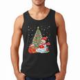 Book Christmas Tree Bookworm Gingerbread Man Snowman Reading Men Tank Top