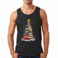 Book Christmas Tree Book Lover Teacher Librarian Men Tank Top