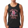 Book Fair Vibes School Librarian Retro 70s Reading Bookworm Men Tank Top