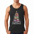 All Booked For Christmas Book Christmas Tree Lights Men Tank Top