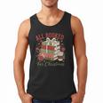 All Booked For Christmas Coquette Xmas Book Club Book Lovers Men Tank Top