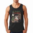 All Booked For Christmas Cute Bookish Cat Lover Men Tank Top