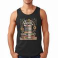 Books Geek Sunflower Floral Cute Vintage Books Reader Lover Men Tank Top