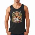 Bookworm Cute Highland Cow Reading Book Men Tank Top