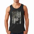 Camo US Flag Deer Elk Buck Camoflage Hunting Hunter Dad Short Sleeve Men Tank Top