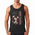 Cheer Grandpa US Flag Dad Patriotic Cheerleader Fathers Day Men Tank Top