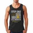 Childhood Cancer Survivor Support Step Dad Of A Warrior Men Tank Top