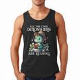 All The Cool Dinosaurs Are Reading Book Reader T-Rex Kawaii Men Tank Top