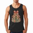 Coquette Christmas Book Tree Xmas Lights Librarian Teacher Men Tank Top Coquette Christmas Book Tree Xmas Lights Librarian Teacher Men Tank Top