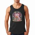 Cute Axolotl Reading Books Cozy Night Aesthetic Men Tank Top