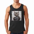 Cute Cat Mugshot Humorous Cat For Cats Lover Cat Mom Cat Dad Men Tank Top
