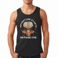 Cute Dragon Book Hot Air Balloon Adventure Fantasy Reading Men Tank Top