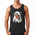 Cute Ghost Reading Book Spooky Season Halloween Costume Kids Men Tank Top