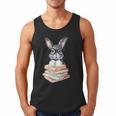 Cute Reading Bunny With Glasses Books Reader Book Bookworm Men Tank Top