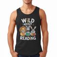 Cute Wildlife Zoo Animals For Book Reader Bookworms Men Tank Top