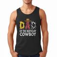 Dad 1st Birthday Cowboy Western Dad Birthday Boy Men Tank Top