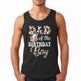 Dad Of The Birthday Boy Cow Farm 1St Birthday Boy Men Tank Top
