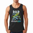 Dad Of The Birthday Boy Monster Truck Dinosaur PartyRex Men Tank Top