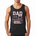 Dad Of The Birthday Girl Pink Bow Flower Birthday Girl Men Tank Top