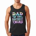 Dad Of The Birthday Twins Girls Kids Party Retro Bday Men Tank Top