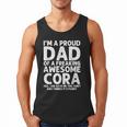 Dad Of CORA Father's Day Personalized Name Joke Men Tank Top