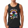 Daddy Of The Birthday Girl Rainbow B-Day Matching Family Men Tank Top