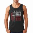 Daughter Gun Shovel Alibi Mom Dad Guns Joke -ON Back Men Tank Top