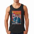 Dead Roast Coffee Comic Book Cover Style Skeleton Barista Men Tank Top