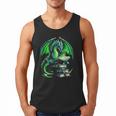 Dragon Reading Books Bookworm Men Tank Top