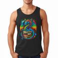 Dragon Reading Colorful Fantasy Book Lover Men Tank Top