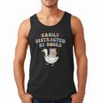 Easily Distracted By Books Silly-Goose Bookish Library Read Men Tank Top