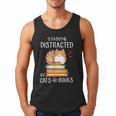 Easily Distracted By Cats And Books Reading Lover Bookish Men Tank Top