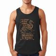 Easily Distracted By Dragons And Books Library Dragon Lover Men Tank Top
