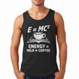 EMC2 Energy Milk x Coffee Science Book Math Lover Men Tank Top