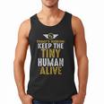 Father's Day By Tee Company New Dad First Time Father Keep Tiny Human Alive Adult Classic Fit Short Sleeve Men Tank Top