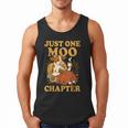 Floral Cow Reading Pun Just One More Chapter Cozy Book Lover Men Tank Top