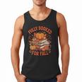 Fully Booked For Fall Books Pumpkin Autumn Thanksgiving Men Tank Top