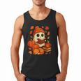 Ghost Reading Book Lovers Autumn Fall Halloween Men Tank Top