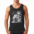 Goldendoodle Alien UFO Taking a Selfie Dog Mom Dad Men Tank Top