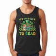 Goods Luck Read Librarian Book Patrick Days Shamrock Clover Men Tank Top