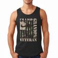 Grandpa Veteran Fathers Day Dad Veteran Camo American Flag Men Tank Top