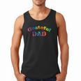 Grateful Dad Fathers Day Tie Dye Letters Shirt For Dads Men Tank Top