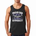 Gymnastics Watercolor Proud Dad Of A Flippin Awesome Gymnast Men Tank Top