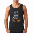 Halloween Girls Boys Cute Wolf Book Pumpkin Kids Halloween Men Tank Top